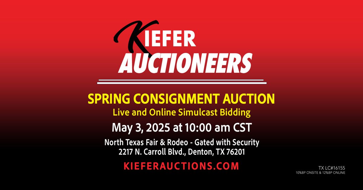 Spring Consignment Public Auction