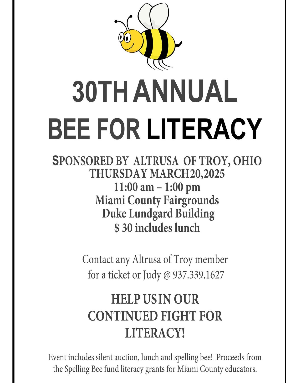 30th Annual Altrusa of Troy Spelling Bee