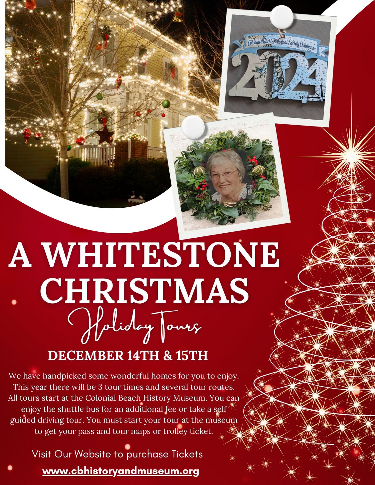 22nd Annual Colonial Beach Christmas House Tour for the Holidays " A Whitestone Christmas"