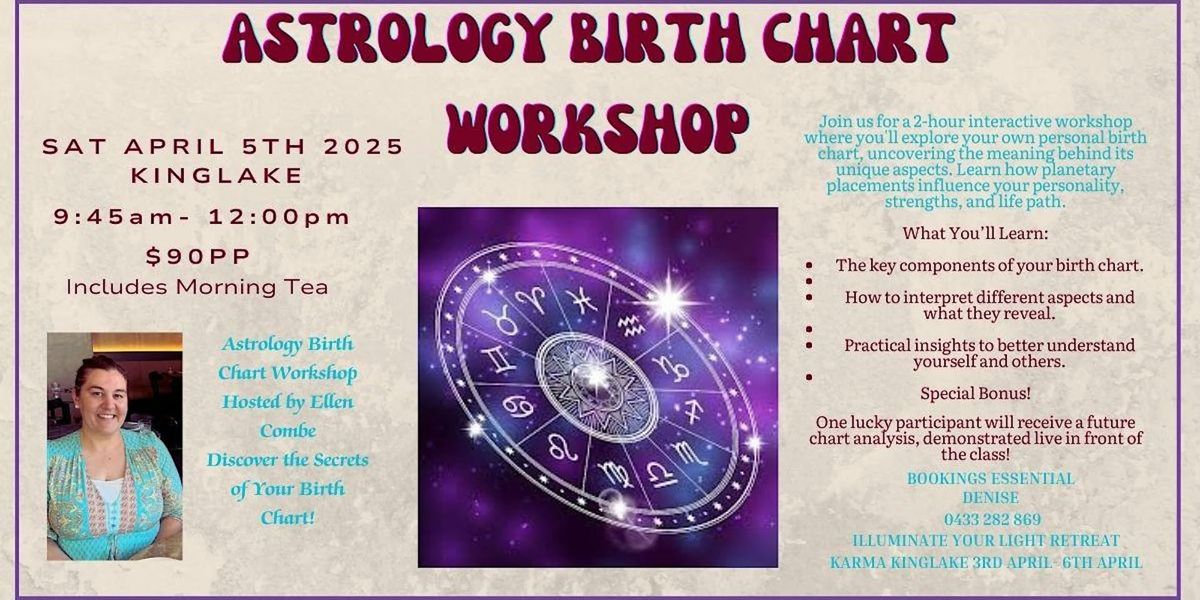 ASTROLOGY BIRTH CHART WORKSHOP WITH ELLEN