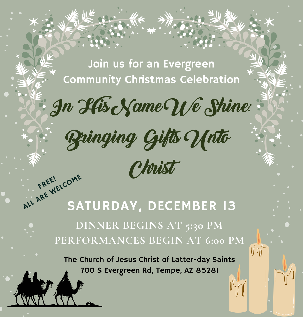 Evergreen Ward Christmas Celebration