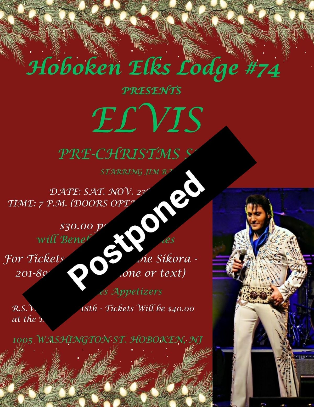 Hoboken Elks Lodge #74 Presents Elvis 