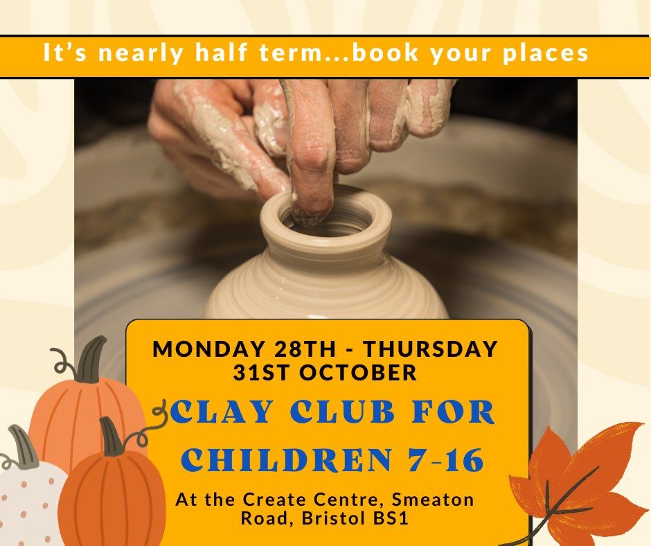 Clay at Create Pottery Holiday Club