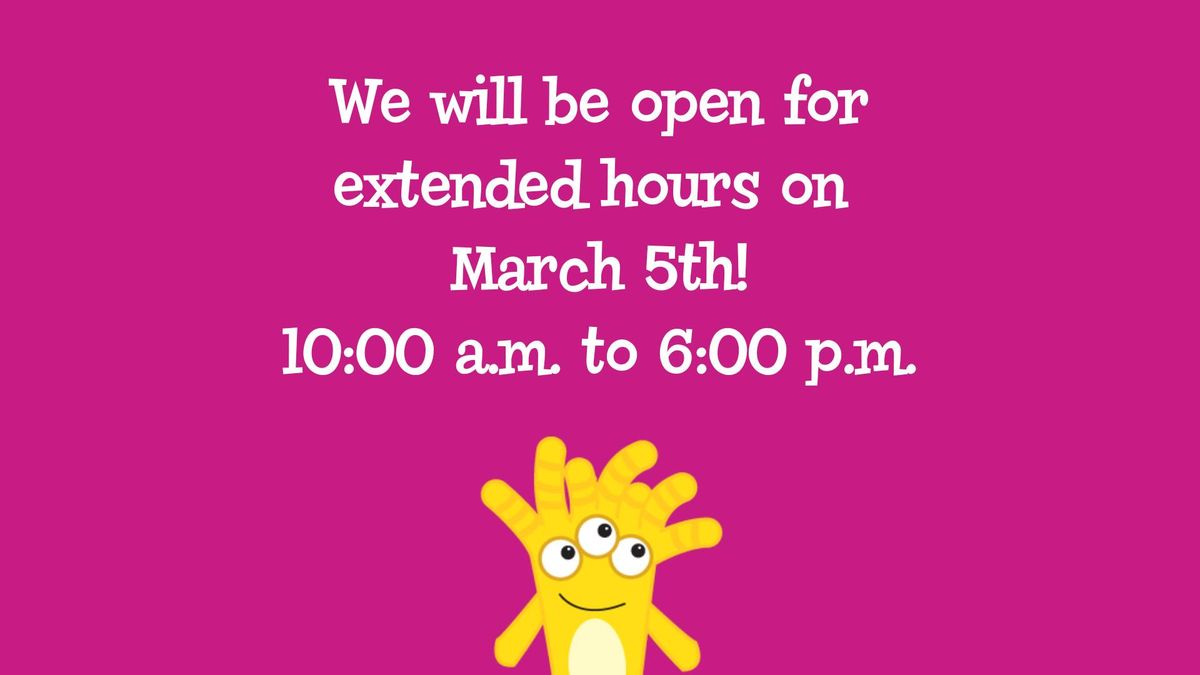 Extended Hours at SCM