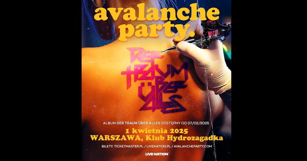 Avalanche Party - Official Event, 1.04.2024, Klub Hydrozagadka, Warszawa