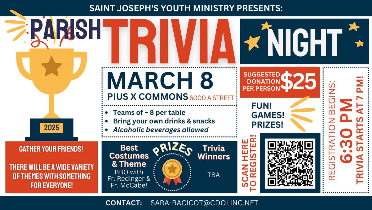 St. Joseph Parish Trivia Night