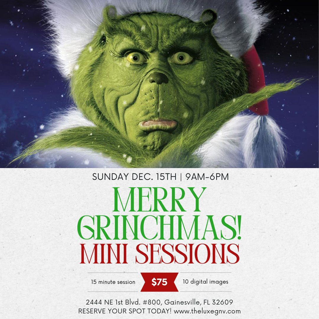 Merry Grinchmas! Mini Photo Sessions