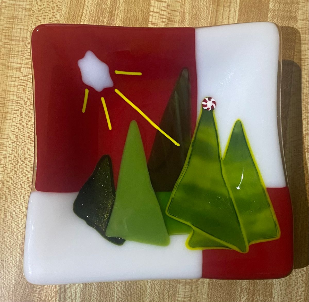 Get in the spirit of the holidays with fused glass classes