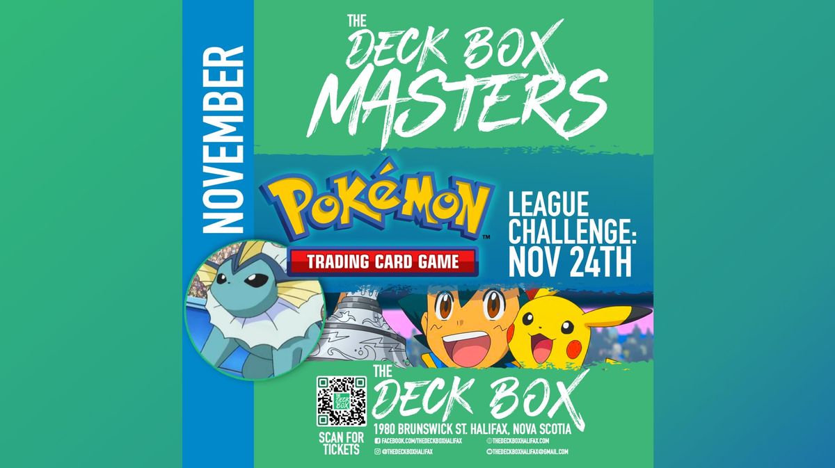 Pokemon Masters League Challenge (Sunday November 24th @ 1:00pm)