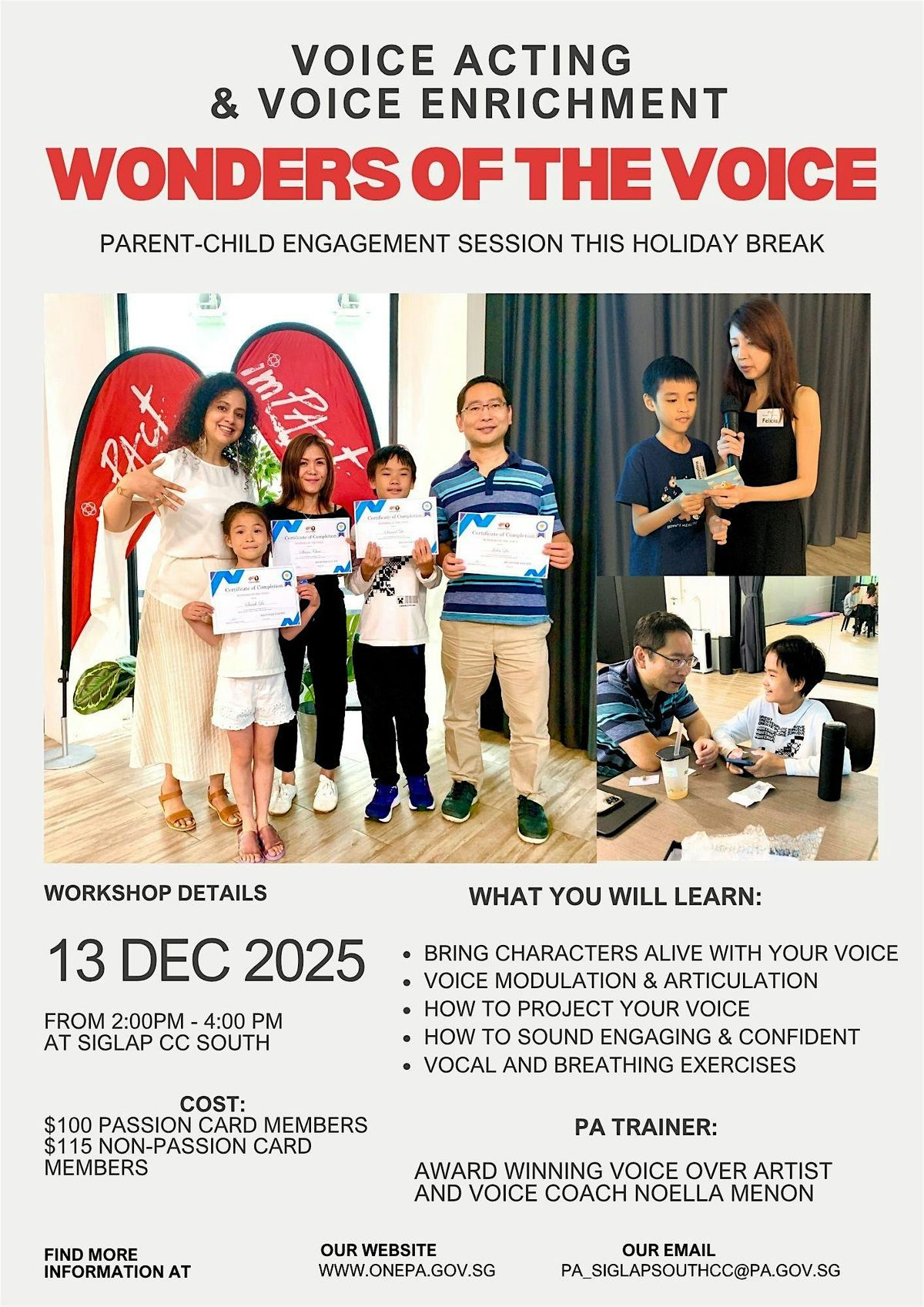 Wonders of the Voice - Parent Child engagement Session