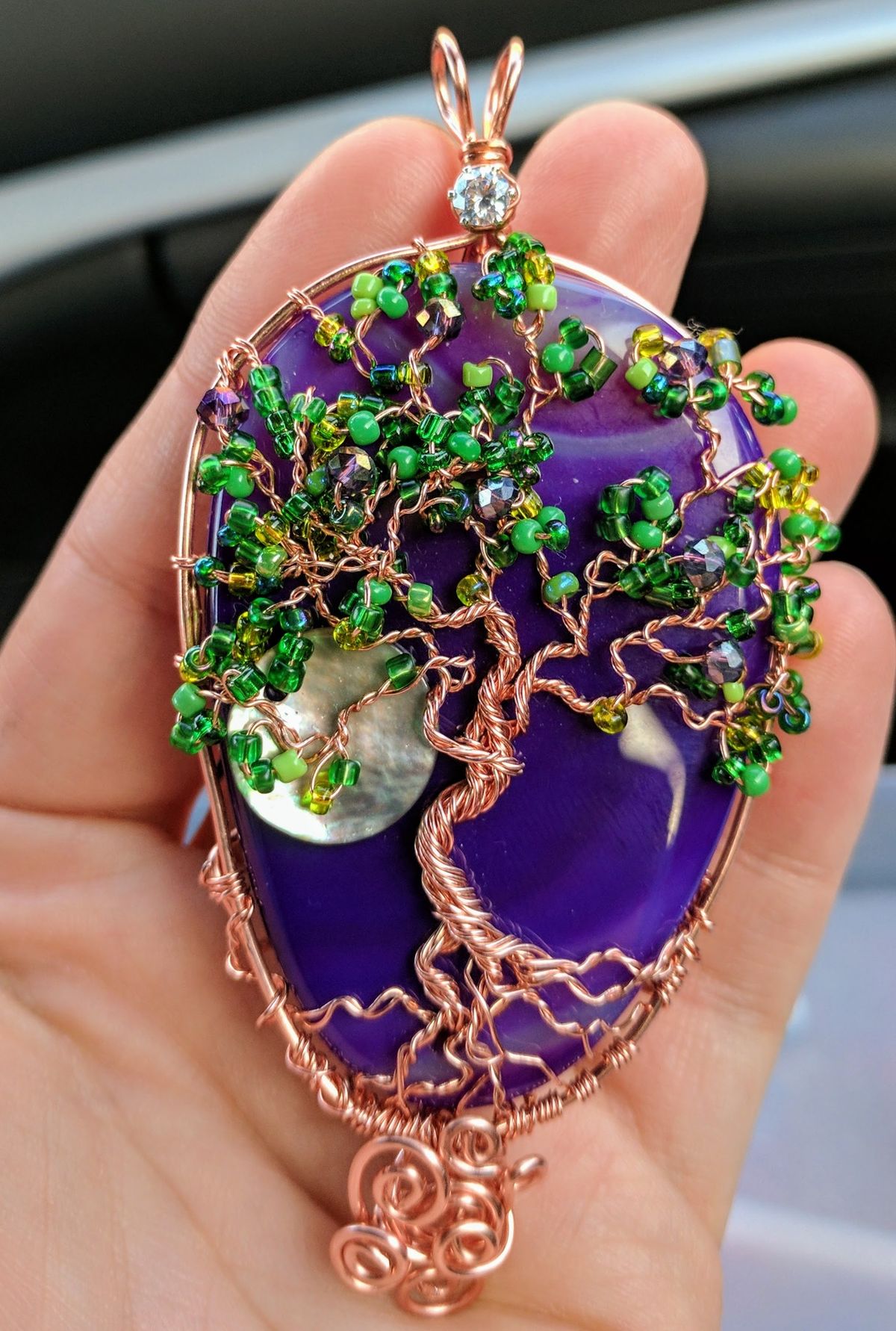 Beaded Cab Tree Wire Wrapping Class 