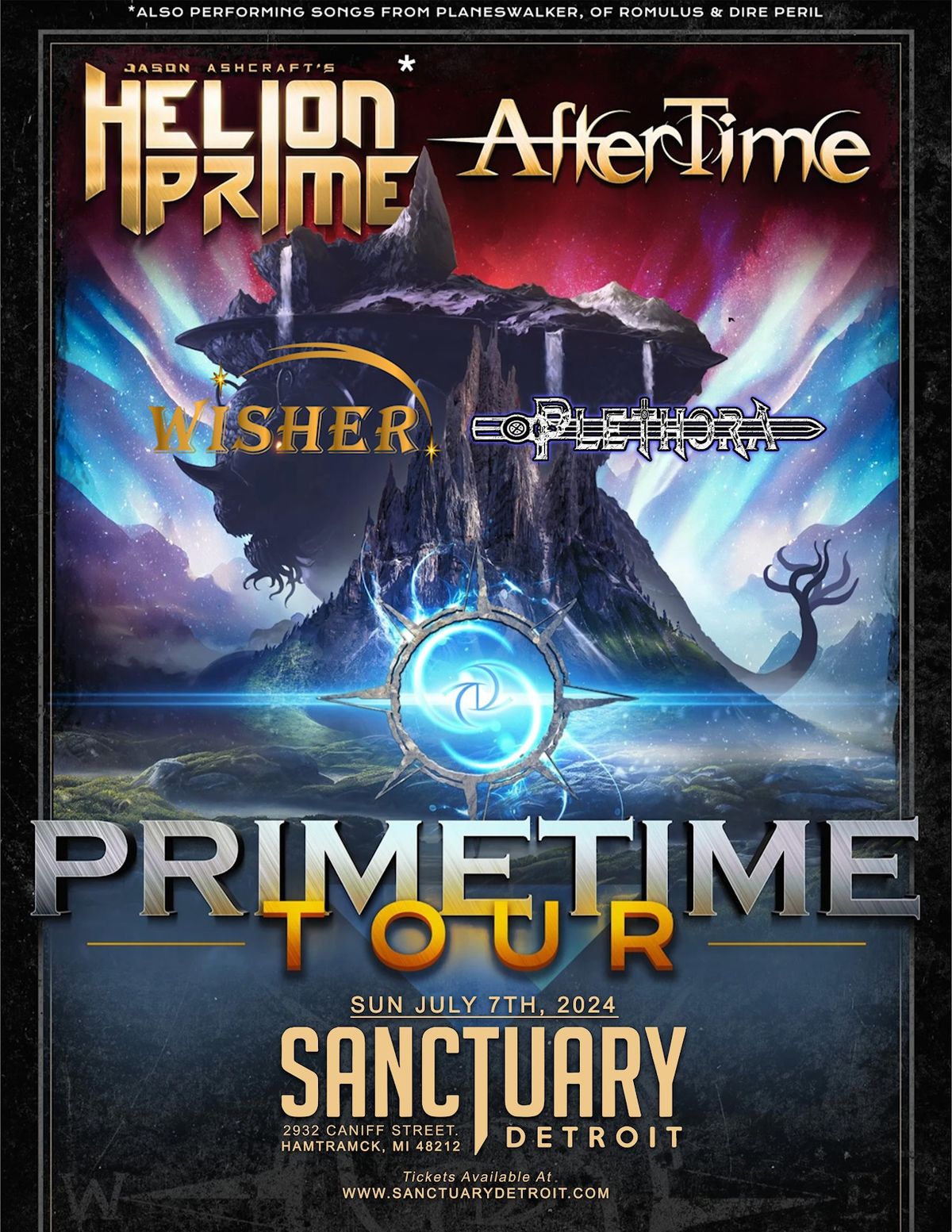 Helion Prime, AfterTime, Wisher, Plethora at The Sanctuary 7\/7