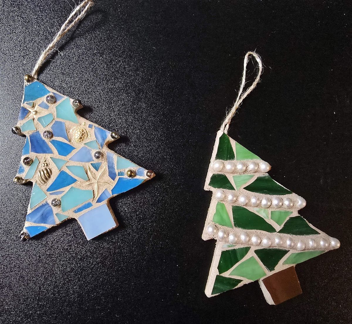 Mosaic Christmas Tree Ornament