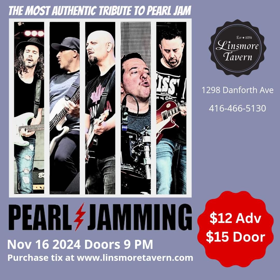 Pearl Jamming, The Ultimate Pearl Jam Tribute returns to the Linsmore Tavern!