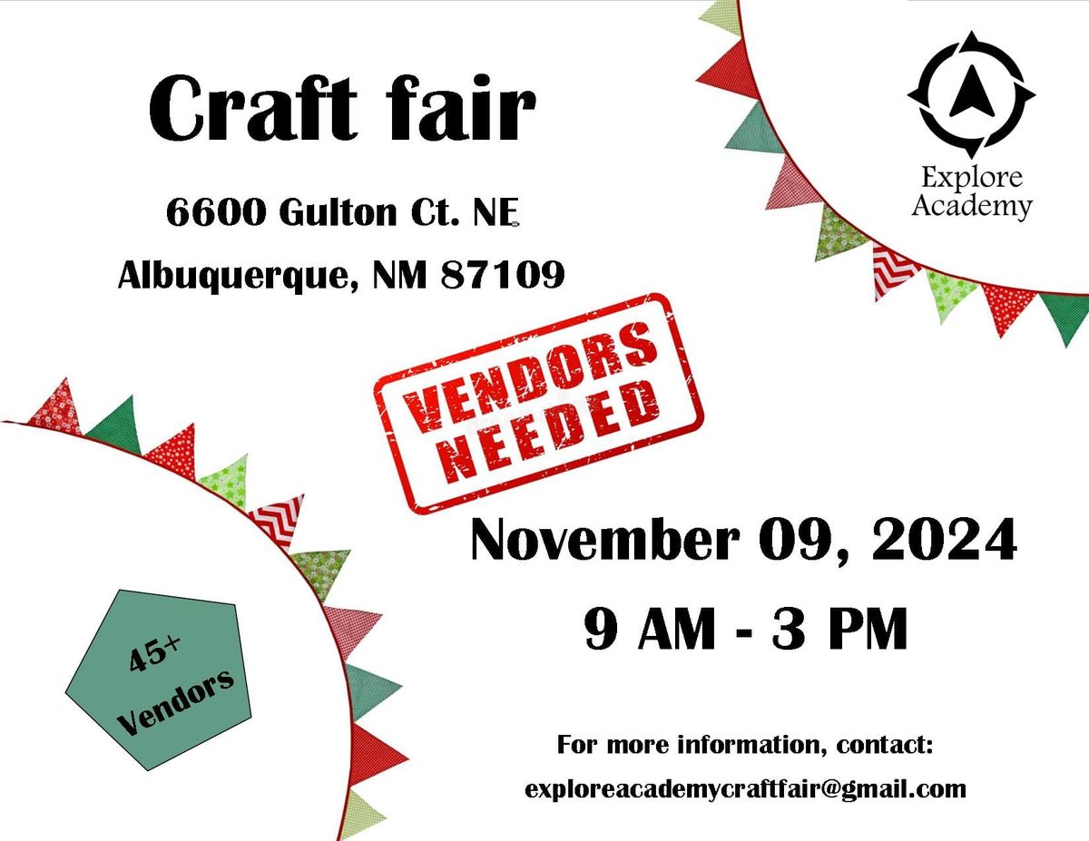 Explore Academy Fall Craft Fair 