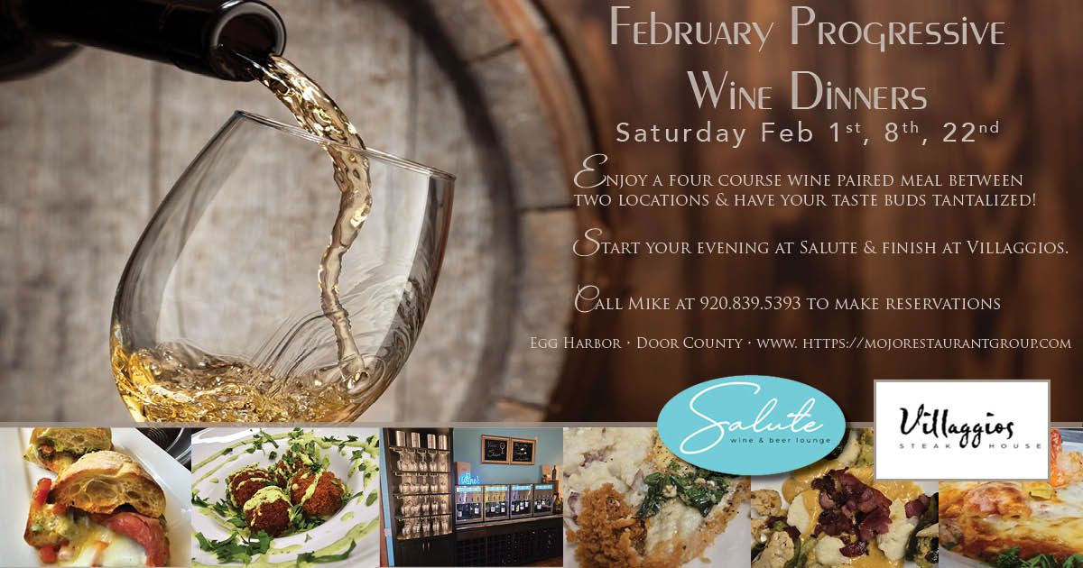 February Progressive Wine Dinners