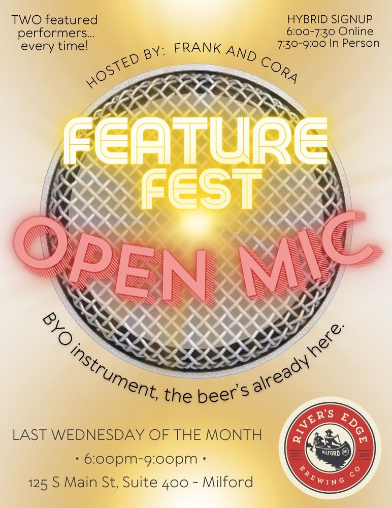 Feature Fest: Open Mic Night with Frank & Cora - January