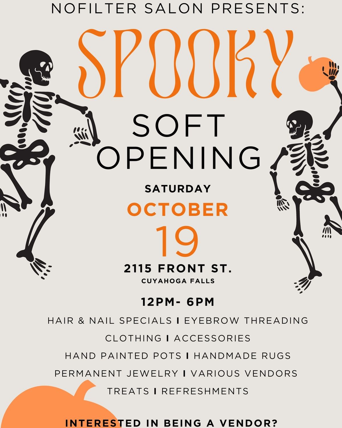 Spooky Soft Opening