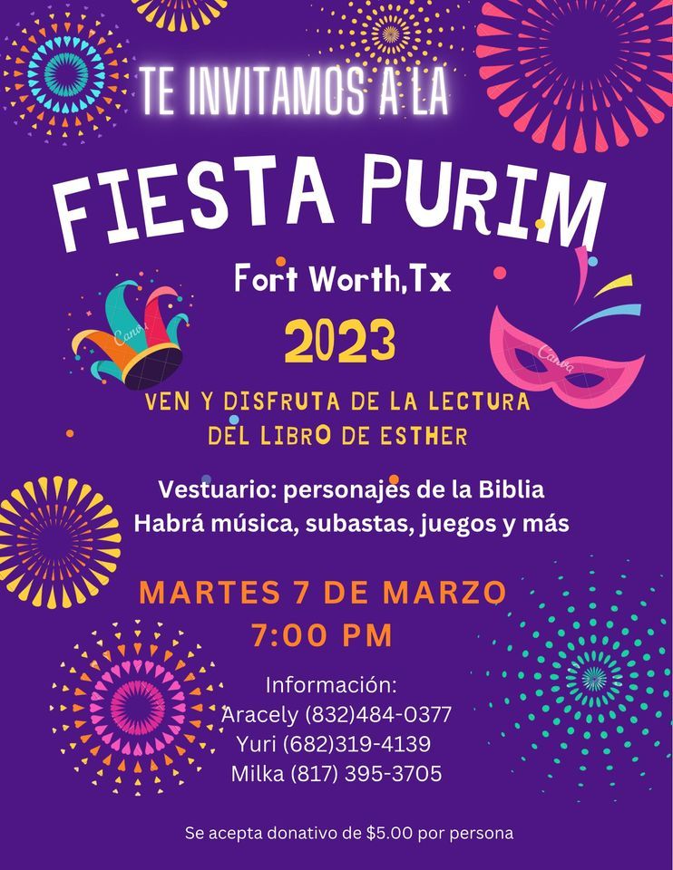 Fiesta PURIM 2023