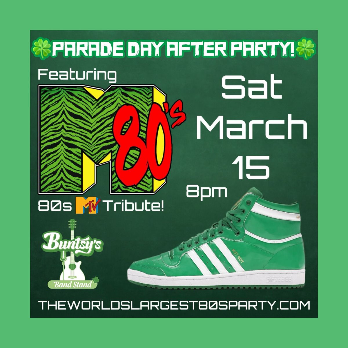 Parade Day After Party Featuring M80\u2019s! 