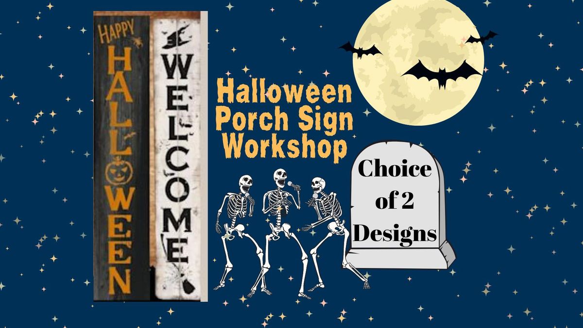 Halloween Porch Sign Workshop