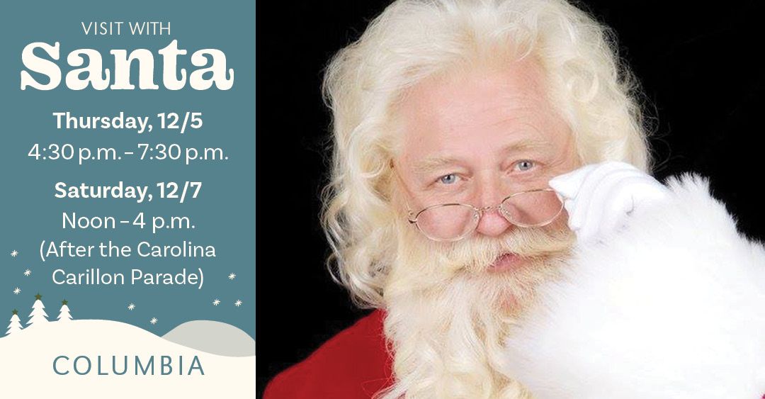 Visit with Santa at the Mast Store in Downtown Columbia