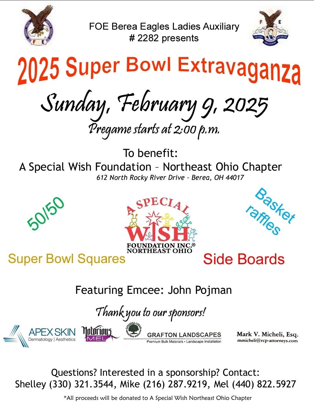 Berea Eagles #2282 Super Bowl Extravaganza 