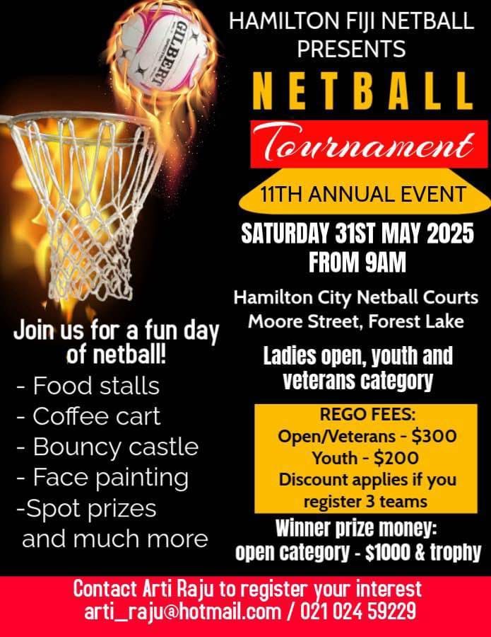 Hamilton Fiji Netball tournament 