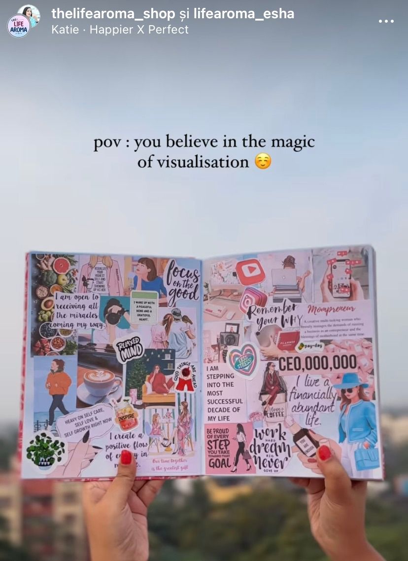 Vision board - atelier Femei cu inspira\u021bie \u0219i aniversare Ali\u2019s Book Club