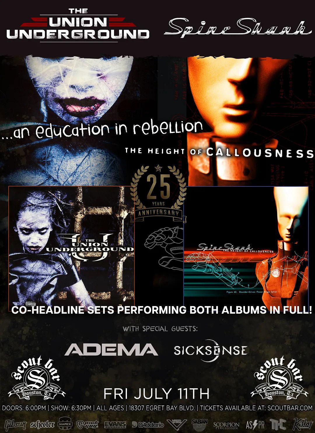 The Union Underground and Spineshank at Ritz Theater and Performing Arts Center
