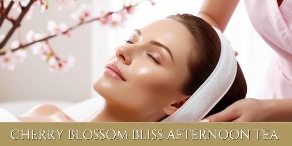 Cherry Blossom Bliss Afternoon Tea with ELEMIS