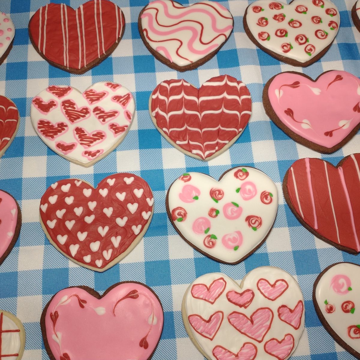 Valentines cookie decorating class