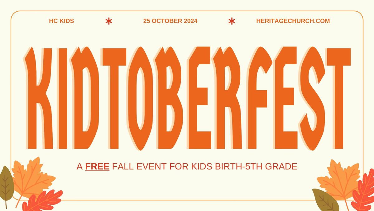 Kidtober Fest - Sterling Heights