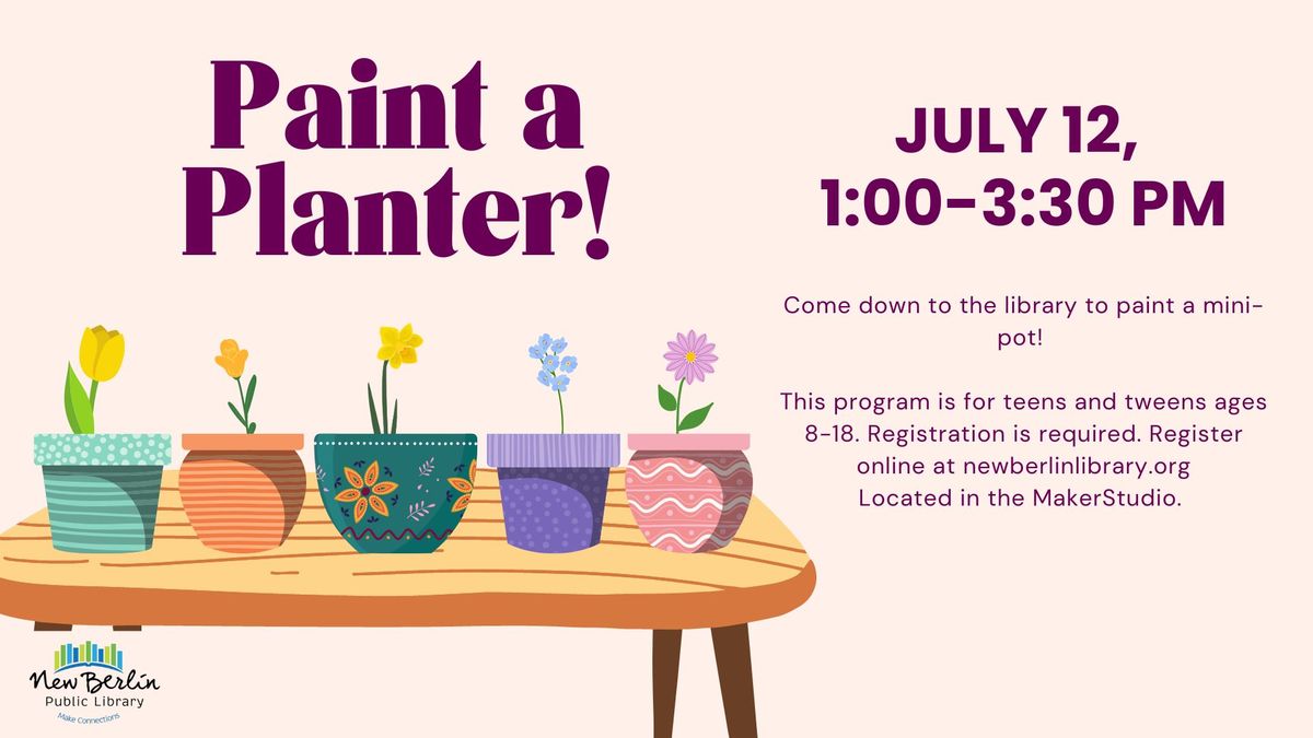 Paint a Planter!