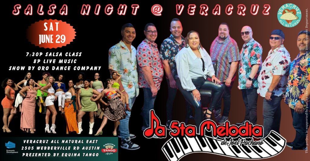 Salsa Night at Veracruz with  La 5ta Melodia Live 
