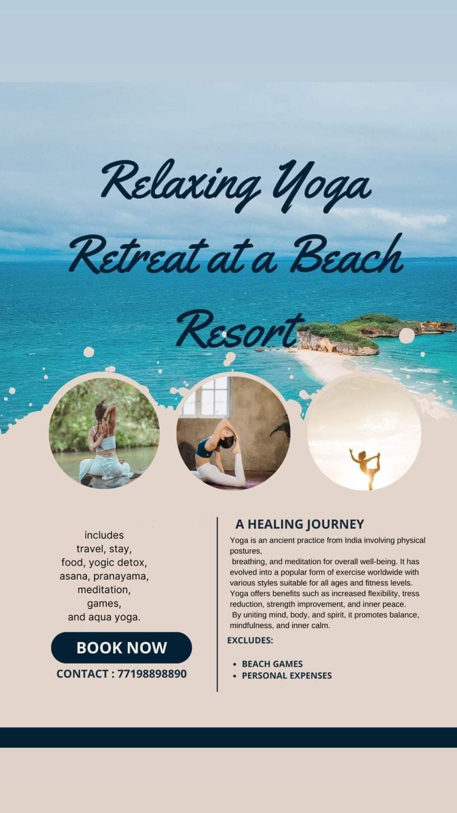 Yoga Retreat at Beach Resort