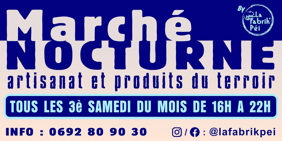 March\u00e9 nocturne Artisanat et produits du terroir