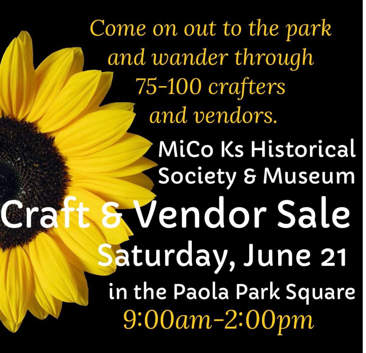 MiCo Museum craft & vendor sale