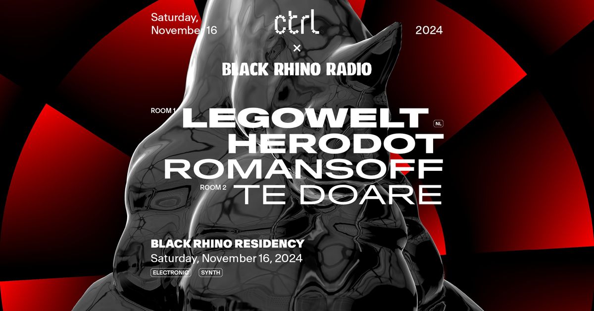 ctrl x Black Rhino Residency: Legowelt, Herodot, Romansoff, Te Doare