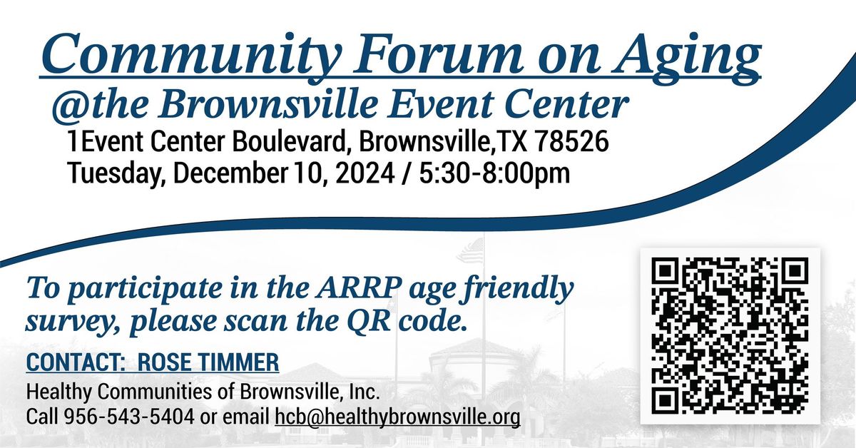 Community Forum on Aging