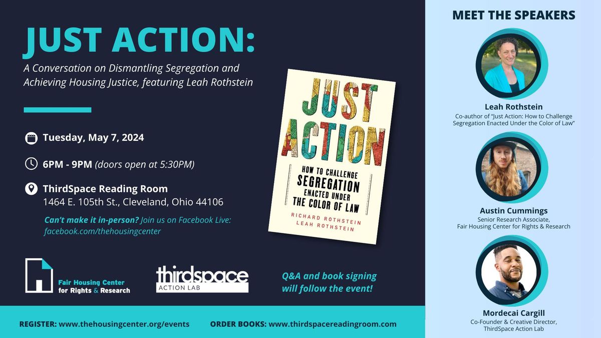 Just Action: A Conversation on Dismantling Segregation & Achieving Housing Justice