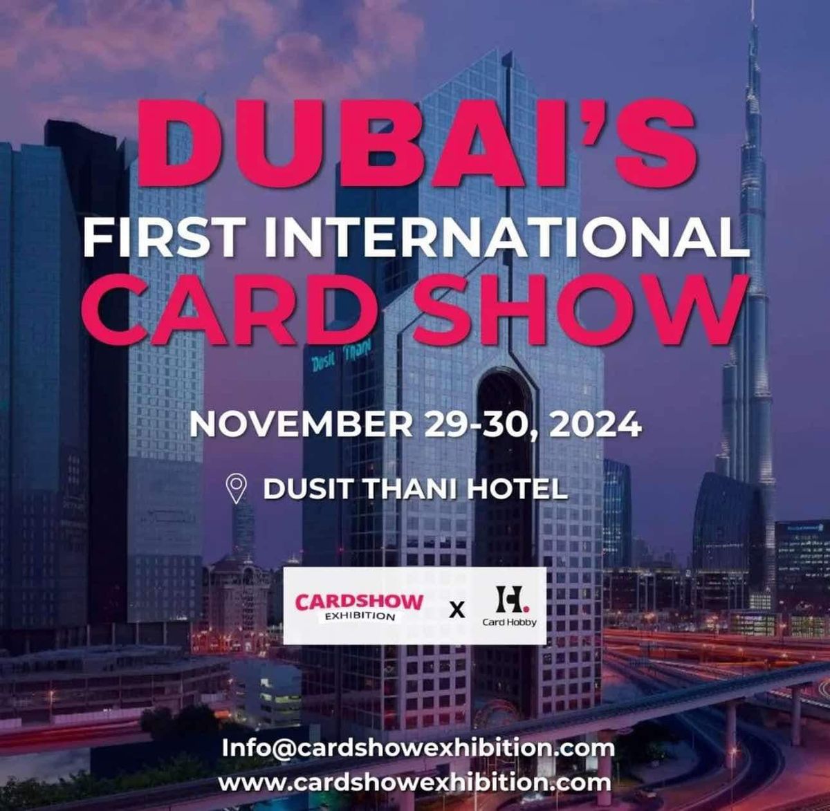 DUBAI'S FIRST INTERNATIONAL CARD SHOW