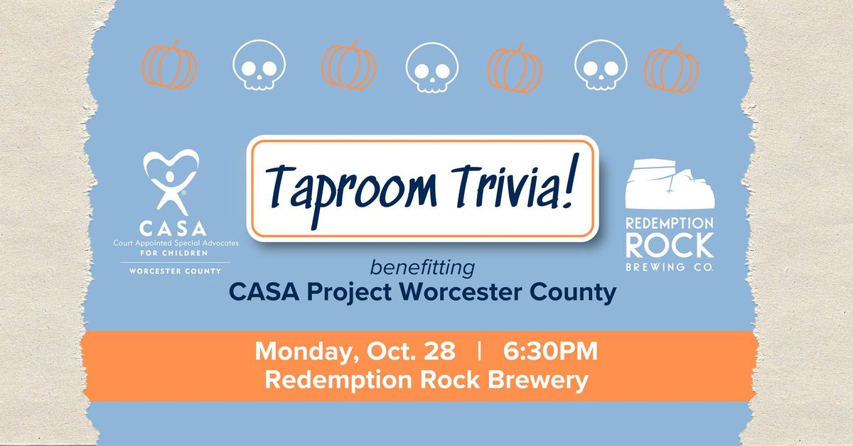 Taproom Trivia benefitting CASA at Redemption Rock Brewery