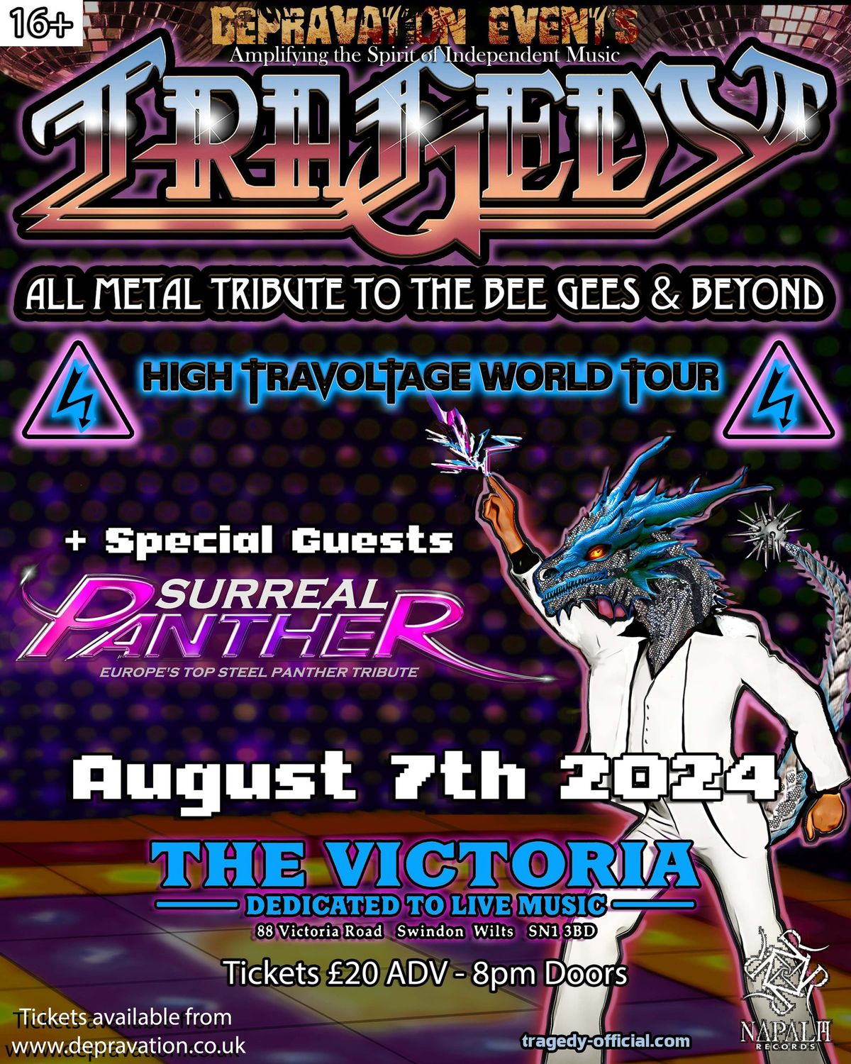 TRAGEDY - All Metal Tribute to The Bee Gees & Beyond + Surreal Panther- live at The Vic 