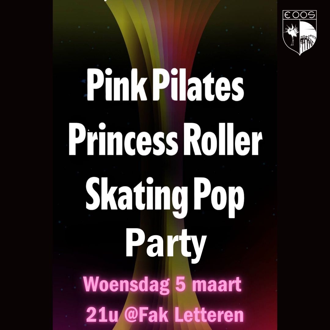 Pink pilates princess roller skating pop party