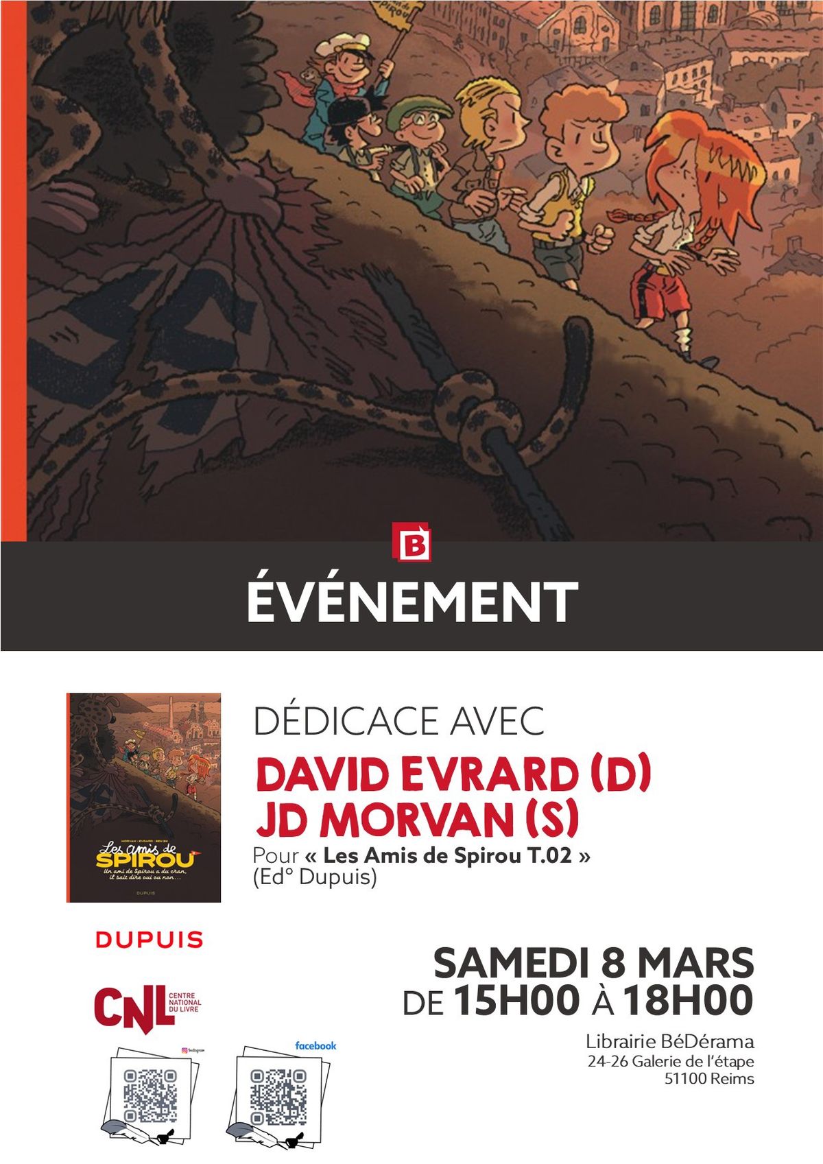 Rencontre avec JD Morvan & David Evrard - \u00ab Les Amis de Spirou T.02 \u00bb