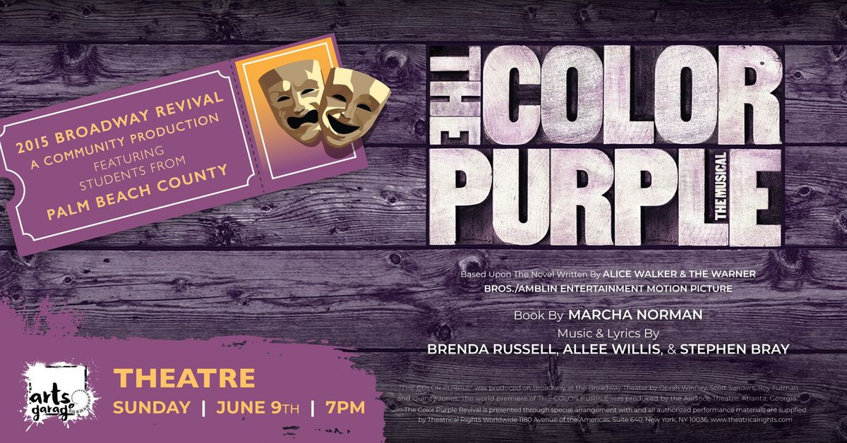The Color Purple The Musical Featuring Students From Palm Beach County