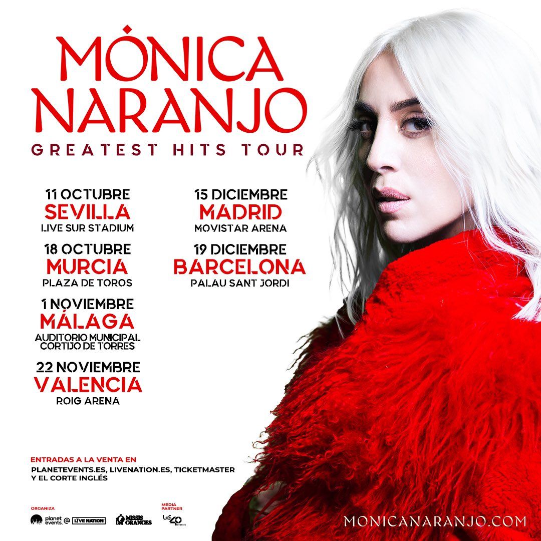 Monica Naranjo M\u00e1laga Tickets