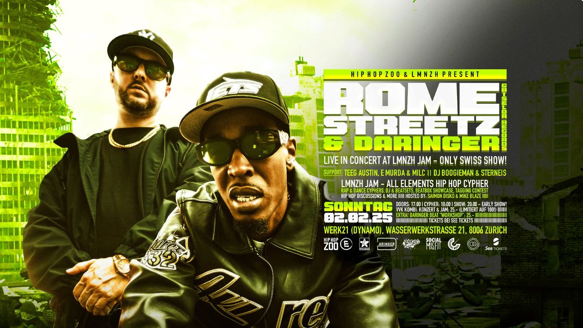 ROME STREETZ & DARINGER (Griselda Records) live @ LMNzh Jam Z\u00fcrich