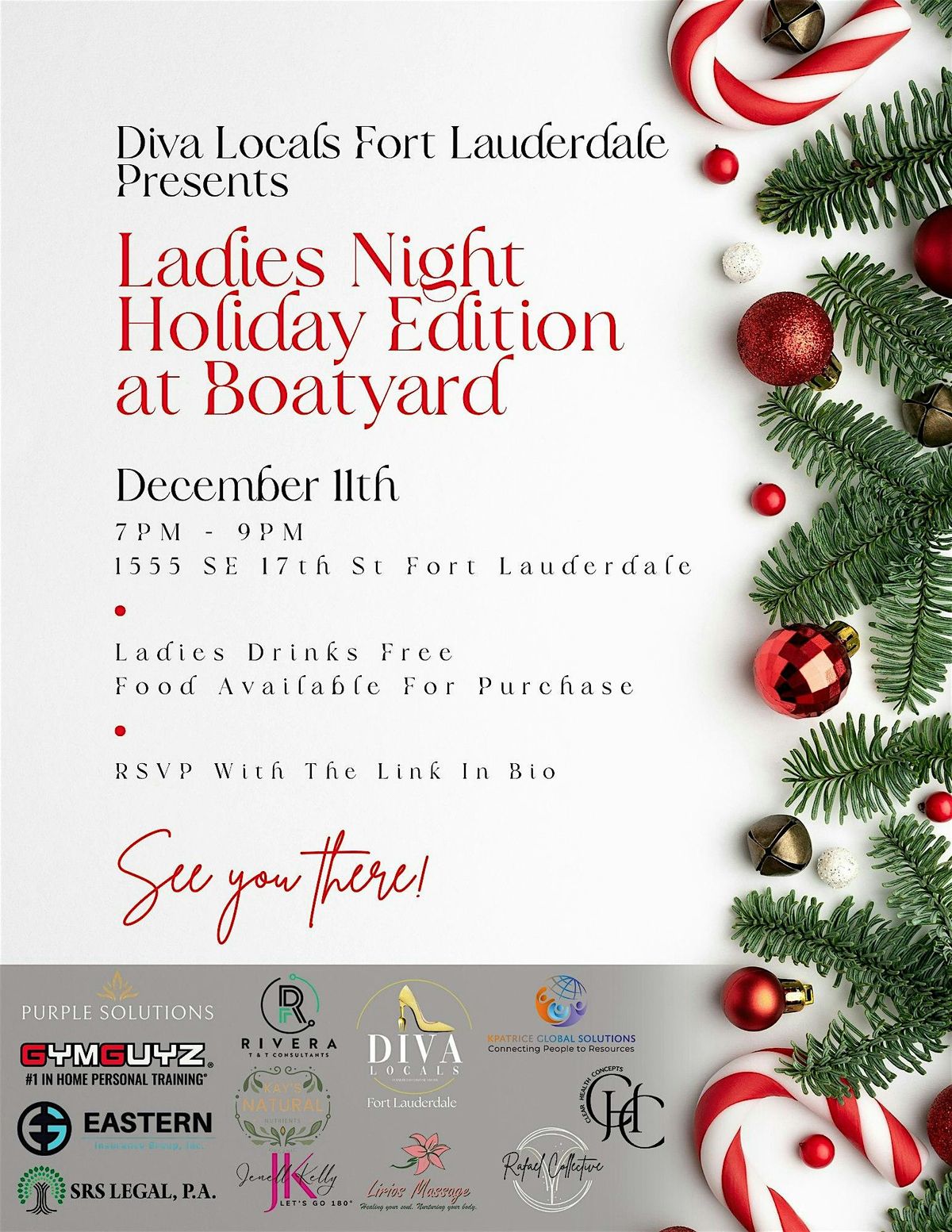 Diva Locals FTL Ladies Night: Holiday Edition at Boatyard